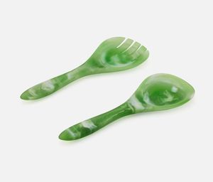 Luxury Glossy Finish Modern Resin <b>Salad</b> Spoon with Comfortable Grip Food Safe Material for Everyday Cooking Serving <b>Salad</b> <b>Tools</b> - Product Image 6