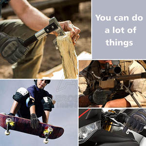 Gants de course en cuir pour l'hiver avec support de paume renforcé, design léger, fermeture antidérapante pour la course et les sports - Product Image 6