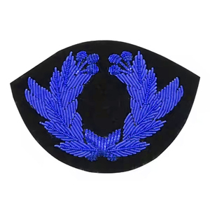 Trendy Hand Embroidery Badges Best Selling Decorative Embroidered Fabric Patches with Personalized Branding Wholesale Supplier - Product Image 3