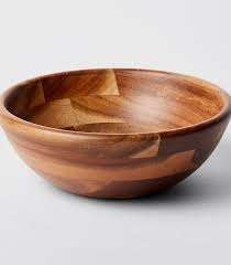 Bol en bois artisanal de qualité supérieure, élégant et durable, taille personnalisable disponible, compatible lave-vaisselle, design classique, nouilles indiennes - Product Image 5