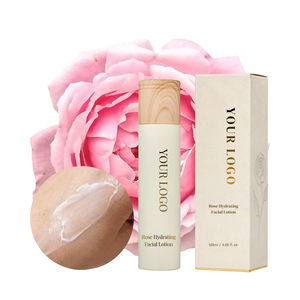 Lotion Visage Hydratante Éclatante à l'Hydrolat de Rose et au Beurre de Karité pour Peaux Normales/Sèches Anti-Âge Légère Soin de la Peau Marque Blanche - Product Image 2