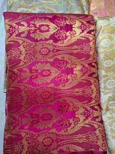 Thick Organic Eco-Friendly Wrinkle Resistant Jacquard Brocade Silk Fabric for <b>Jackets</b> & Coats Traditional Attire Luxury Crafting - Product Image 3