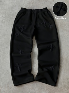 Mens Elastic Waist Casual <b>Trousers</b> Easy Wear <b>Drawstring</b> Closure Soft Feel Lounging Home Travel Flexible Adjustable Convenient - Product Image 4