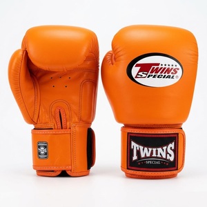 Martial Arts Training Heavy Bag Gloves Professional Kickboxing Sparring Leather Adjustable Wrist <b>Strap</b> Hook Loop Boxing Gloves - Product Image 1