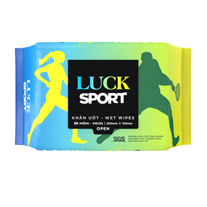 Lingettes nettoyantes antibactériennes et anti-transpiration 2x pour adultes Luck-Lady, fabriquées au Vietnam, qualité supérieure, non tissées, OEM/ODM, pour usage domestique et sportif - Product Image 2