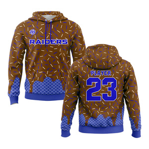 Zersia International Raiders Sweat à capuche personnalisé par sublimation Violet Vert Joueur 23 Unisexe Respirant Polyester à détection de tissu Adulte - Product Image 5