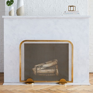 Malla Metálica Suave para Chimenea, Protector de Chispas Independiente, Resistente al Calor, Escudo Protector para Hogar, Diseño Contemporáneo - Product Image 6