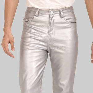 Pantalones de Cuero Casuales para Hombre de Alta Calidad, Suaves, Duraderos, Cómodos, con un Diseño Elegante, Perfectos para la Oficina y Fiestas - Product Image 3