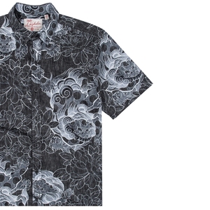 เสื้อเชิ้ตพิมพ์ลายวันหยุดสำหรับผู้ชาย ทรงหลวม สวมใส่สบายสไตล์ทรอปิคอล - Product Image 3