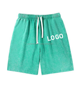 Hot Sale <b>Men</b> Vintage Acid Washed 100% Cotton <b>Shorts</b> Europe Leisure Sportswear Casual Outdoor <b>Woven</b> <b>Shorts</b> for <b>Men</b> - Product Image 3