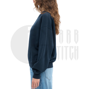 Sudadera Extra Grande de Primera Calidad para Mujer, Cuello Redondo, Felpa de Algodón, Manga Larga, Sudadera Personalizable - Product Image 4