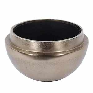 Vase à fleurs en métal argenté fait main, grand modèle, en fer martelé, surface finie élégante, pour salon, salle à manger, décoration moderne côtière - Product Image 3