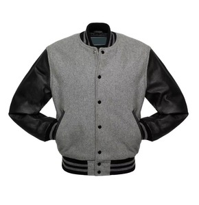 Chaqueta Varsity de Cuero para Hombre, de Lujo, Personalizada, de Alta Calidad, Resistente al Agua, Ligera, Hecha a Mano, Estilo Letterman, al por Mayor - Product Image 4