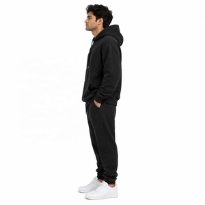Conjunto de Sudadera con Capucha y Pantalones Deportivos de Forro Polar Grueso para Hombre, con Interior Suave y Cálido, Proveedor Mayorista OEM - Product Image 2