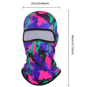 Balaclava unisexe coupe-vent, élastique, confortable, imperméable, respirant, 100% polyester, couvre-visage de sécurité pour le vélo, la randonnée, le camping - Product Image 5