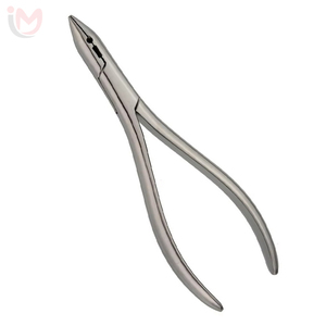 Pince orthodontique professionnelle Adams à bec plat pour la pliage de fils, forceps de haute précision en acier inoxydable, outils dentaires OEM - Product Image 1
