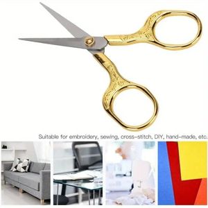 Set di 4 Forbici Retrò in Acciaio Inox a Forma di Fiore di Prugna, per Sartoria, Artigianato, Decorazione Finestre, Ricamo e Lavorazione Lana - Product Image 5