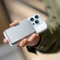 Portefeuille en aluminium magnétique Magsafe pour téléphone, porte-cartes de crédit antivol fin en gros - HMS002