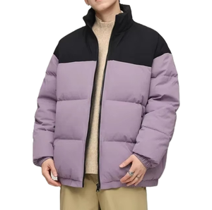 OEM Custom High Quality <b>Canvas</b> Stand Collar Front Logo Slim Fit Puffer <b>Jacket</b> Keep Warm Men's Winter - Product Image 5