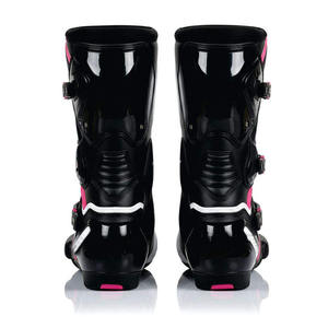 รองเท้าบูทขี่มอเตอร์ไซค์หนังไมโครไฟเบอร์รองเท้าแข่งรถมอเตอร์ไซค์ - Product Image 6