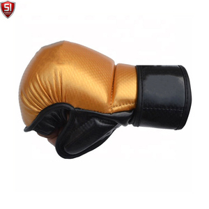 ถุงมือ MMA หนัง PU คุณภาพสูง แบบเปิดนิ้ว ปรับสายรัดข้อมือได้ ปิดด้วยแถบตีนตุ๊กแก บุฟองน้ำ สำหรับศิลปะการต่อสู้ มวย - Product Image 3