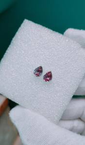 Boucles d'oreilles clous en doublet d'alexandrite, argent sterling 925 plaqué or, style Art Déco, faites à la main, cadeau d'anniversaire pour femme - Product Image 6