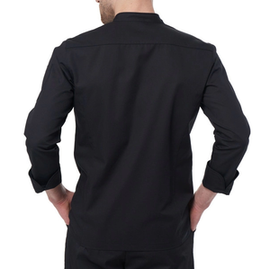 Uniformes de Chef Negros y Blancos, Chaquetas de Cocina Profesionales, Chaqueta de Chef para Hombre de Manga Larga con Doble Botonadura para Hotel, Bistro y Panadería - Product Image 2