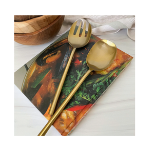 Ensembles de serveurs à salade en laiton de la plus haute qualité, fabrication artisanale, sur mesure - Product Image 2