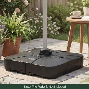Base per Ombrellone a Braccio Quadrato Riempibile con Acqua e Sabbia per Patio, Spiaggia, Villa, Hotel - Product Image 2