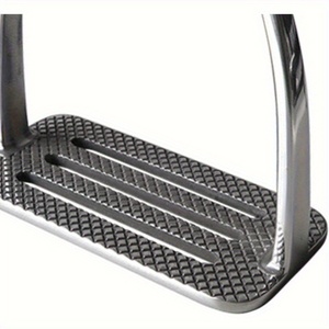 Estribos Duraderos para Montar a Caballo, Resistentes al Óxido, de Acero, Antideslizantes, con Reposapiés Anchos, Equipo Ecuestre para Exteriores - Product Image 4