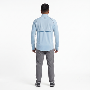 Men's UPF 50+ 1/4 <b>Zip</b> Long Sleeve Techwear Casual <b>Shirt</b> Stand Collar Stretch Jersey Fabric Polyester/Spandex ODM 220g - Product Image 2