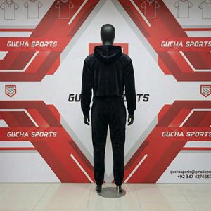 Novedades: Conjunto de Chándal de Terciopelo de Lujo para Mujer, Chaqueta con Cremallera y Pantalones Jogger, Diseño Galáctico con Pedrería, Ropa de Invierno - Product Image 4