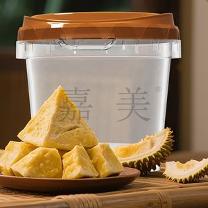 Pots en plastique transparents avec couvercle hermétique pour fruits et légumes secs, mélanges de snacks, fruits et légumes croustillants, chips 500ml IML - Product Image 4