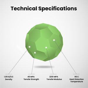 Numakers Meilleure Qualité 1.75mm ASA Vert Herbe Impression 3D Tiges En Plastique 1kg Filament Matériau Premium pour Projets Créatifs - Product Image 5