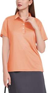 Polo de golf pour femme en tissu à séchage rapide, polo personnalisé, uniforme de travail, motif imprimé décontracté, 100% coton, personnalisé pour femme - Product Image 3