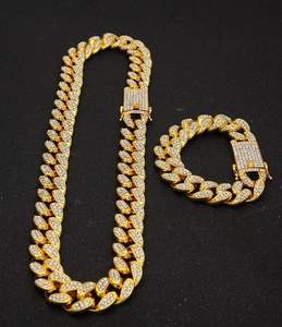 Pendentif personnalisé avec nom en argent sterling et zircon, chaîne cubaine épaisse, style hip-hop, collier personnalisé, bijoux unisexes, cadeau - Product Image 3