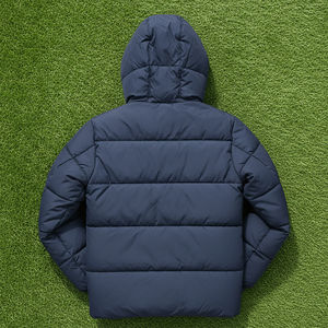 Chaqueta Bomber Acolchada de Algodón Cálida para Invierno OEM/ODM para Hombre, Color Sólido, Cortavientos, Transpirable, Impermeable, con Cierre de Cremallera y Botones - Product Image 6