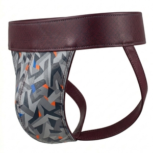 Protège-entrejambe MMA antidérapant en cuir recyclé avec logo personnalisé, très vendu, pour l'entraînement professionnel aux arts martiaux - Product Image 3