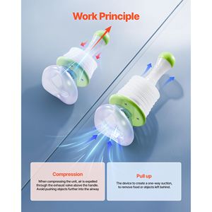 Dispositivo di Aspirazione Portatile per Primo Soccorso con Maschere Multi-Misura e Borsa di Stoccaggio 3 in 1, Dispositivo Portatile per la Pulizia delle Vie Aeree Anti-Soffocamento - Product Image 4