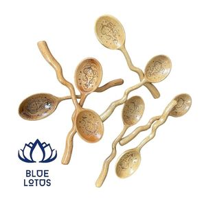 DISPONIBLES : Lot de 7 mini-cuillères en bois durables de 5,8 pouces pour miel, confiture et condiments – Lavage à la main uniquement – Ustensiles de cuisine - Product Image 1
