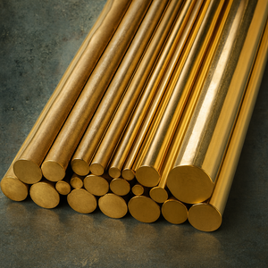 Barra Redonda de Aleación de Latón Industrial Brillante, Varilla de Cobre Laminada en Caliente y en Frío para Aplicaciones Industriales, Venta al Por Mayor de Fábrica - Product Image 3