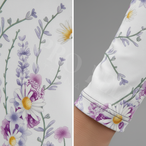 Camisa de Manga Larga Floral a la Moda, Personalizada, a Precio Económico al por Mayor, Blusa Casual Elegante y Ligera para Primavera y Otoño, Top de Yoga - Product Image 4