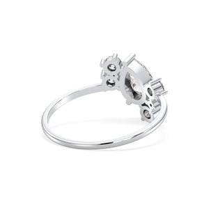 Anillo de Compromiso REYES con Certificado GRA, Oro Sólido de 14K, Corte Pera, Moissanita de 0.88 Quilates, para Mujer, Regalo de Lujo, Joyería Fina - Product Image 4