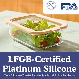 Paquete de 4 Recipientes de Vidrio No Tóxicos para Almacenamiento de Alimentos con Tapas, Libres de Plástico y Herméticos, en Varios Tamaños (12, 21, 32 Onzas) para Preparación de Comidas - Product Image 3