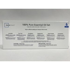6-Piece <b>Essential</b> <b>Oil</b> <b>Set</b> 15mL Eucalyptus Lavender Lemongrass Sweet Orange Peppermint Tea Tree - Product Image 5