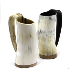 Viking Era Custom Logo Eco-Friendly Handmade Waterproof Drinking Horn Custom Engraved Viking Style Multi-Craft Mug for Beer - Product Image 5