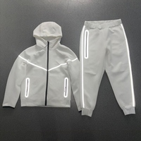 Vêtements de sport en molleton technique tendance, 80% coton, vêtements de sport pour la salle de sport et le fitness, molleton technique original NK, ensembles de survêtements d'entraînement pour hommes, ensemble deux pièces