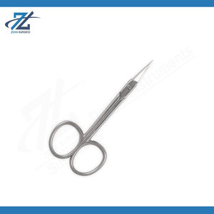 Cuticle <b>Scissors</b> Curved Tip Manicure Pedicure Nail Cut Makeup <b>Scissor</b> Stainless Steel Cuticle Trimming Beauty Grooming Tool - Product Image 2