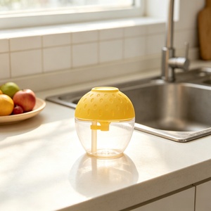 Niedliche Fruchtfliegenfalle Einfach zu Verwenden Mit 2 Beuteln Köder-Lockstoffen Gelbe Fruchtfliegenfalle - Product Image 1