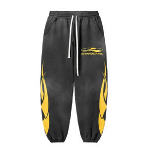 Conjunto Deportivo con Efecto Deslavado, Sudadera con Capucha y Pantalones, 100% Algodón, Estilo Holgado, Unisex - Product Image 5